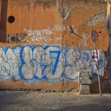 Graffiti in Urban Rome, Italy