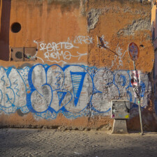 Graffiti in Urban Rome, Italy