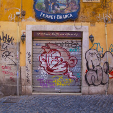 Graffiti in Urban Rome, Italy
